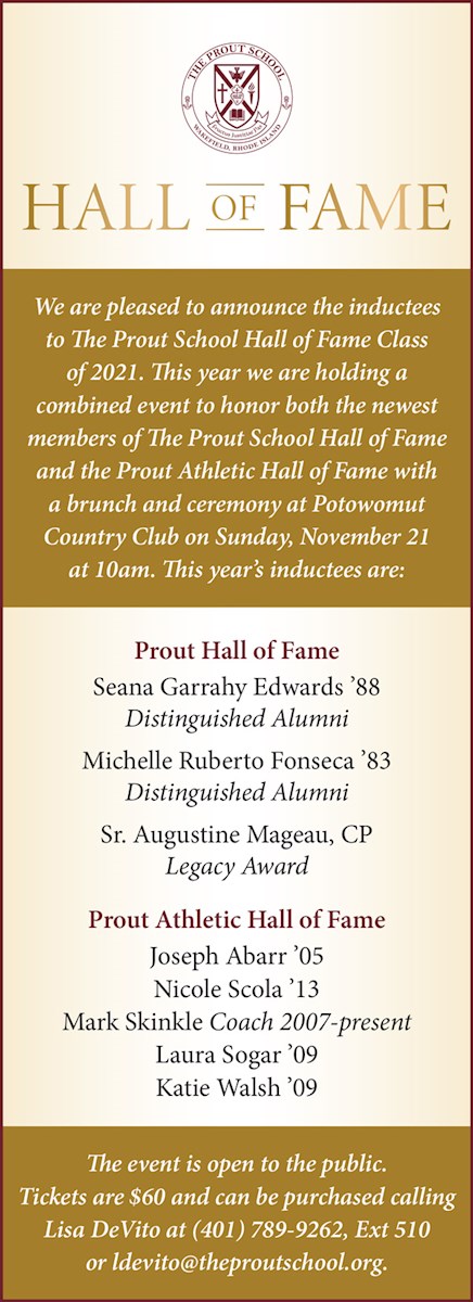 The Prout Hall of Fame Class 2021